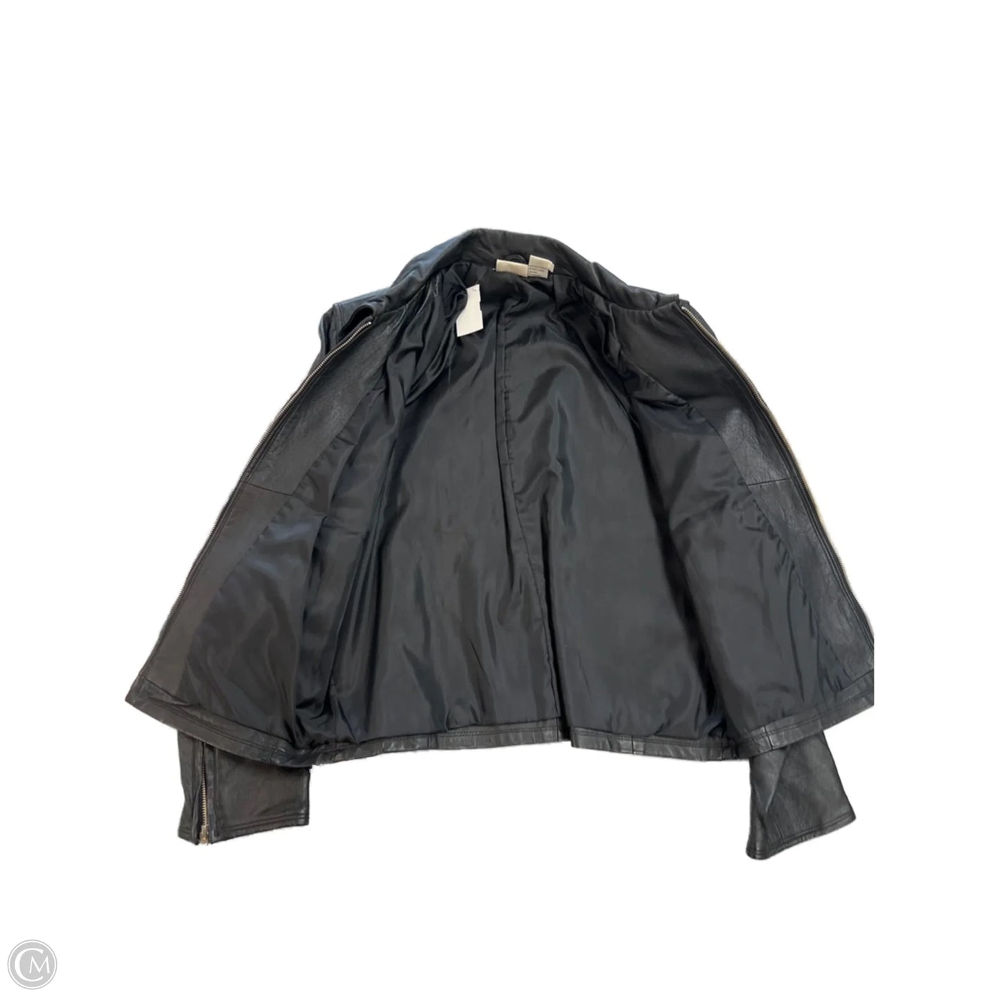 Jacket Leather By Clothes Mentor In Black, Size: 6