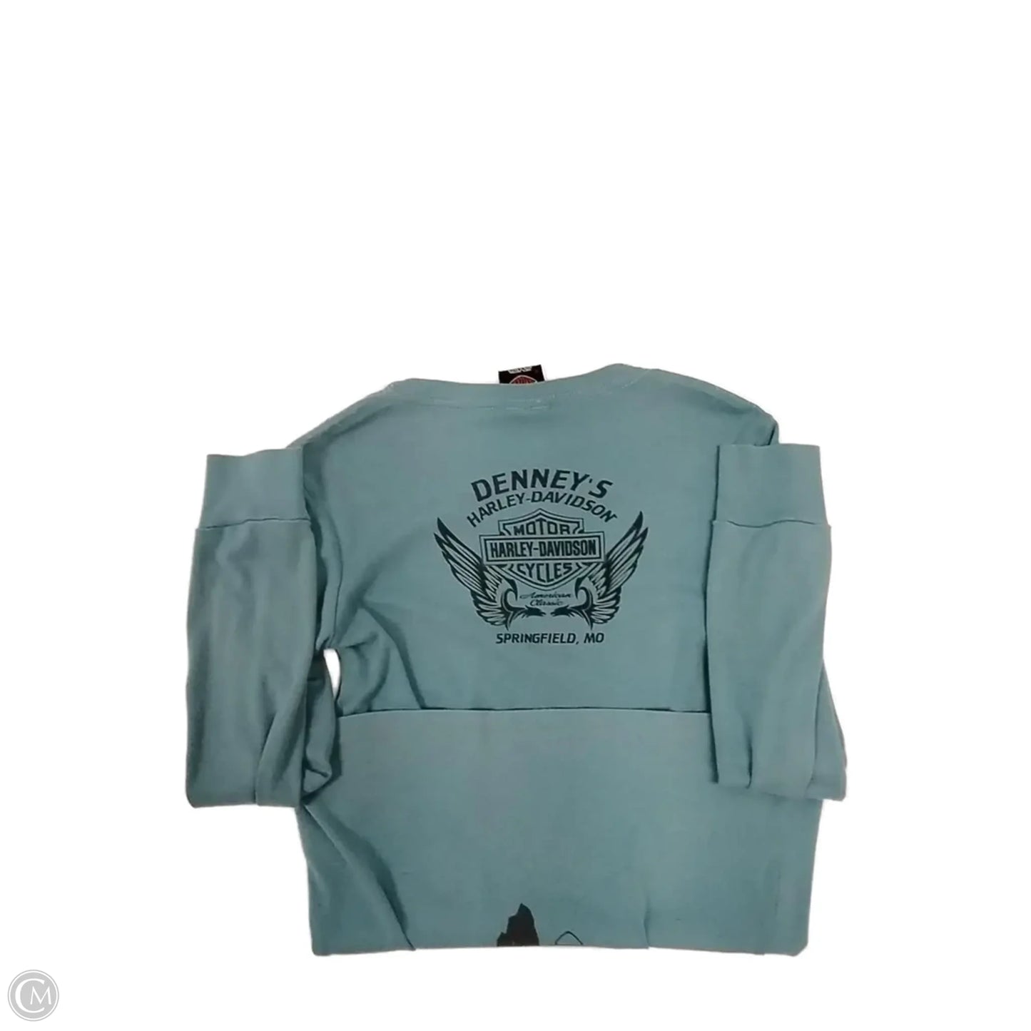 Top Long Sleeve Basic By Harley Davidson In Blue, Size: M