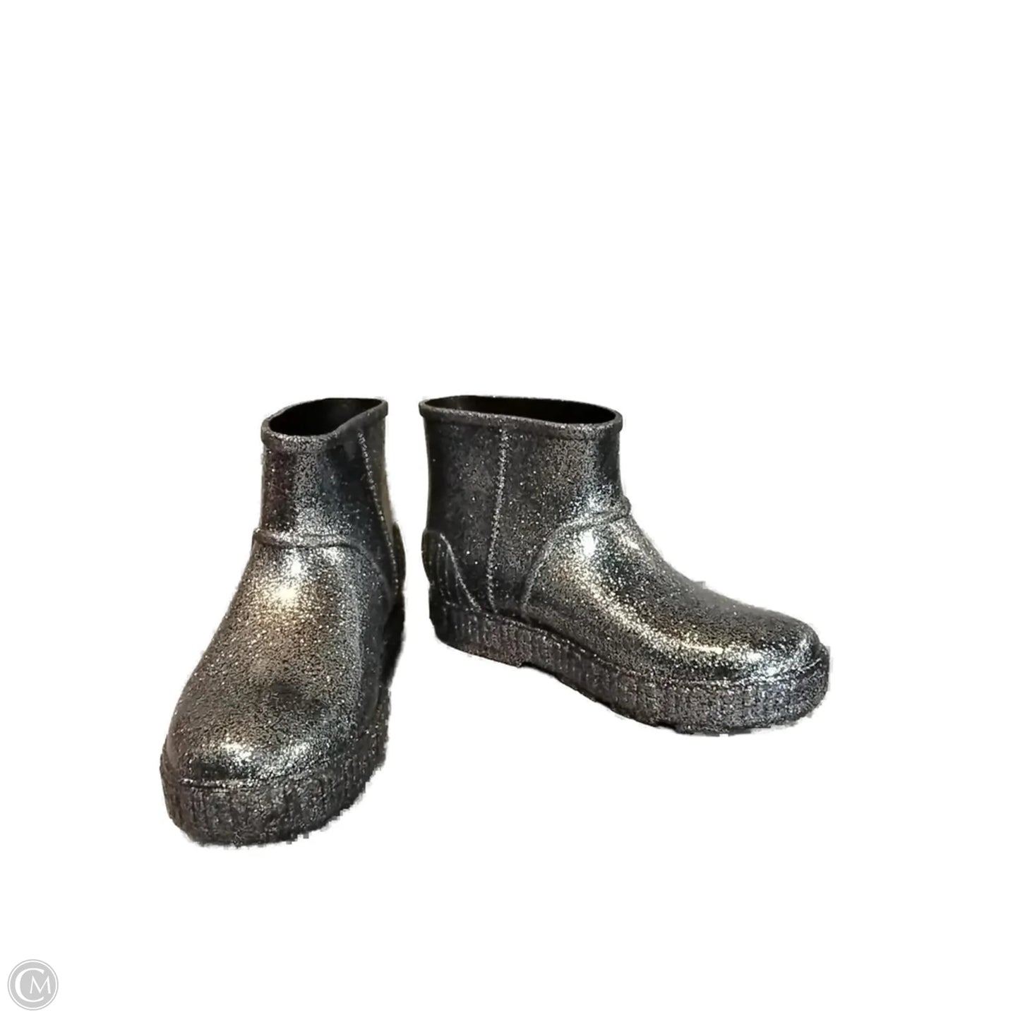 Boots Designer By Ugg In Silver, Size: 6
