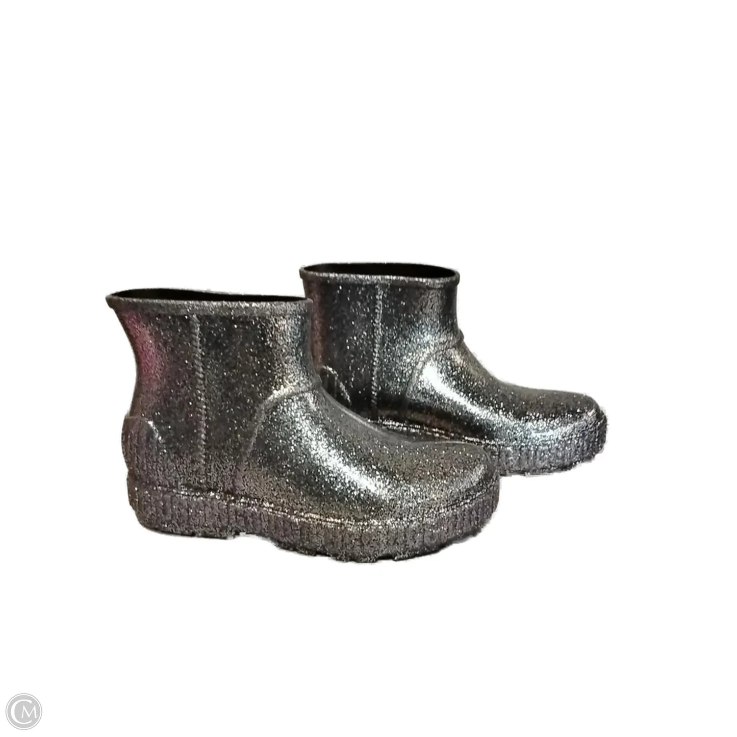 Boots Designer By Ugg In Silver, Size: 6