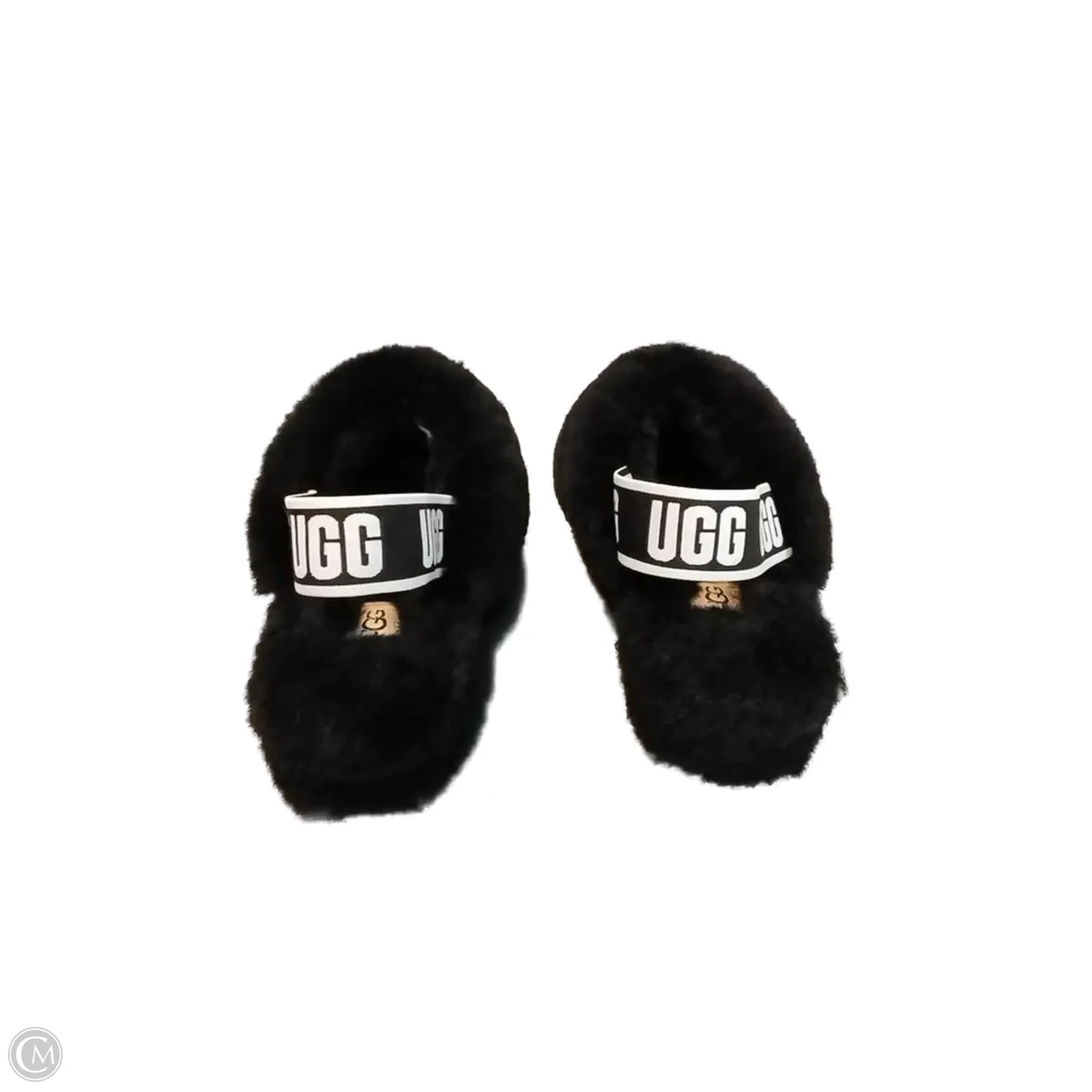 Slippers Designer By Ugg In Black, Size: 6