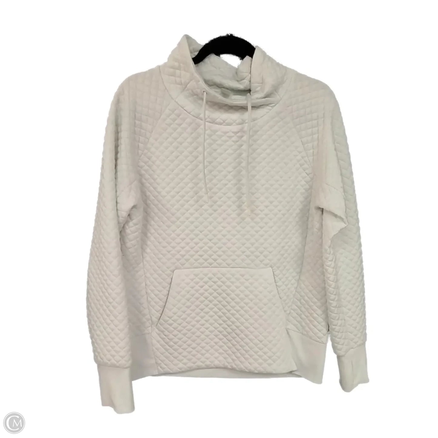 Sweatshirt Collar By Green Tea In White, Size: S