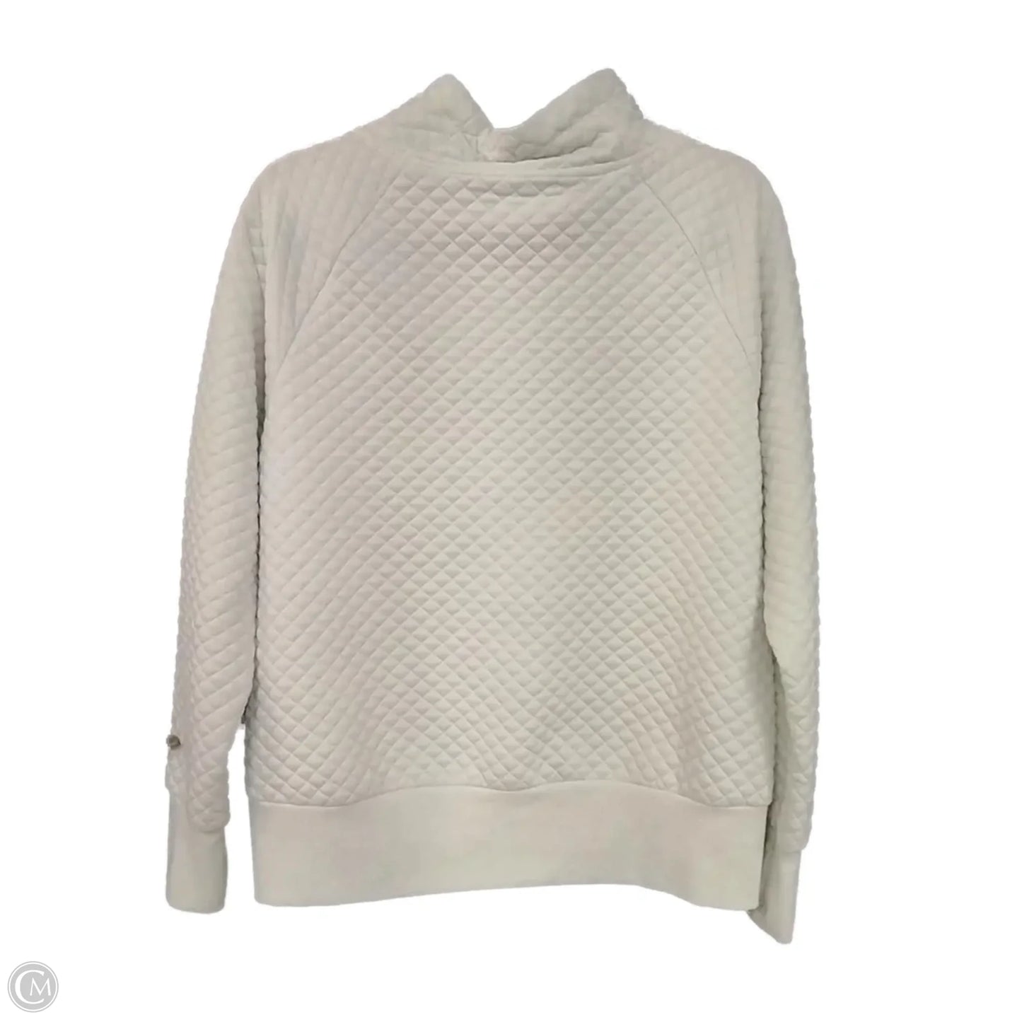 Sweatshirt Collar By Green Tea In White, Size: S