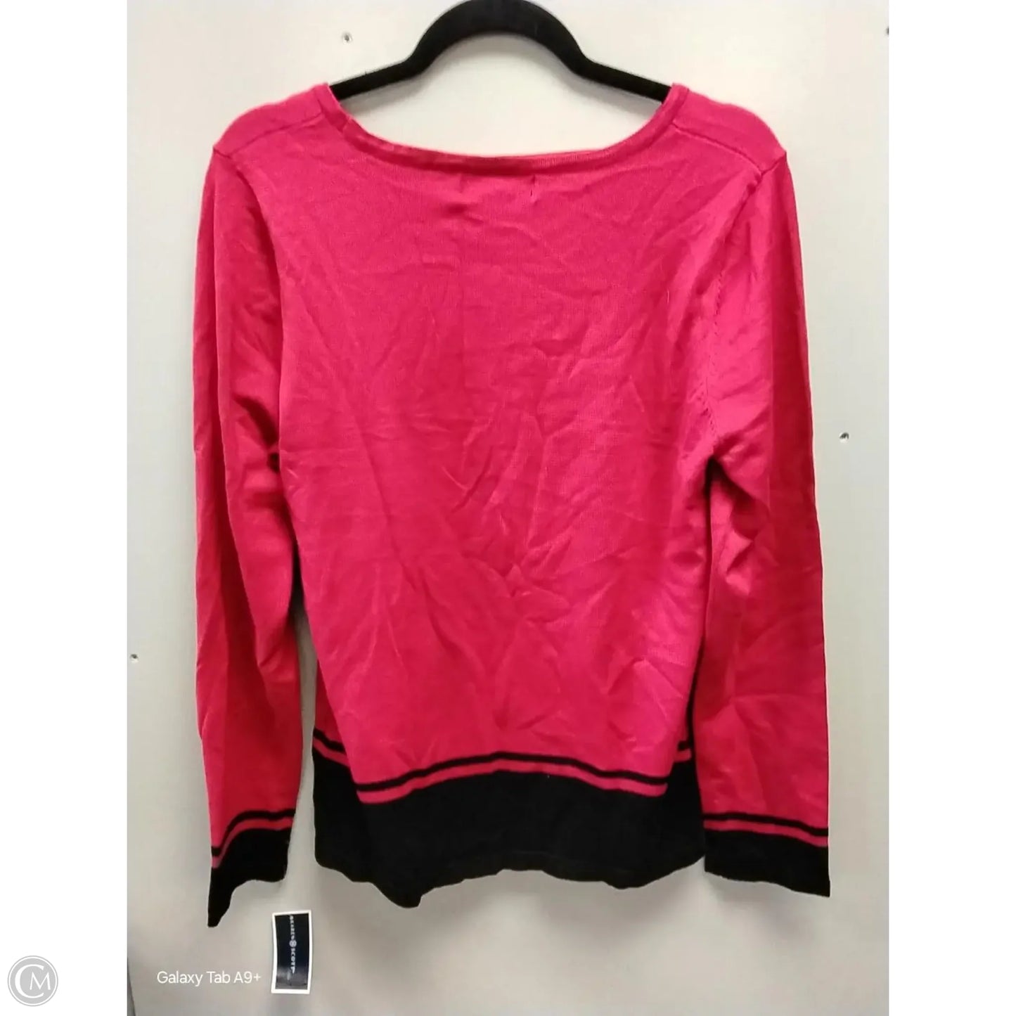 Sweater By Karen Scott In Red, Size: L