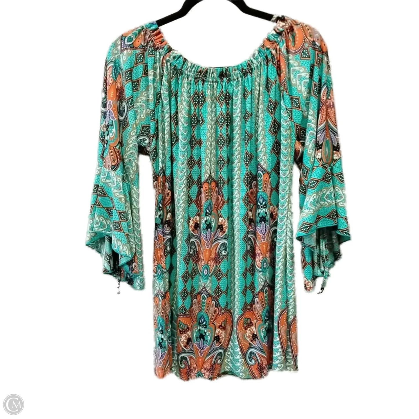 Tunic Long Sleeve By Winwin In Paisley Print, Size: L
