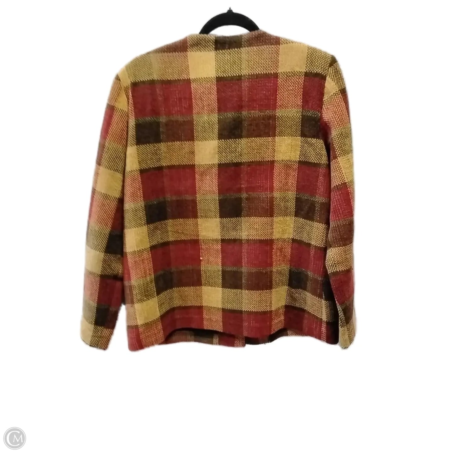 Blazer By Alfred Dunner In Plaid Pattern, Size: 8