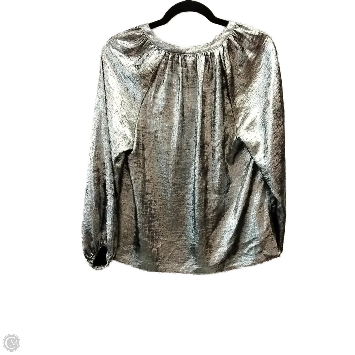 Top Long Sleeve Basic By Old Navy In Silver, Size: Xs
