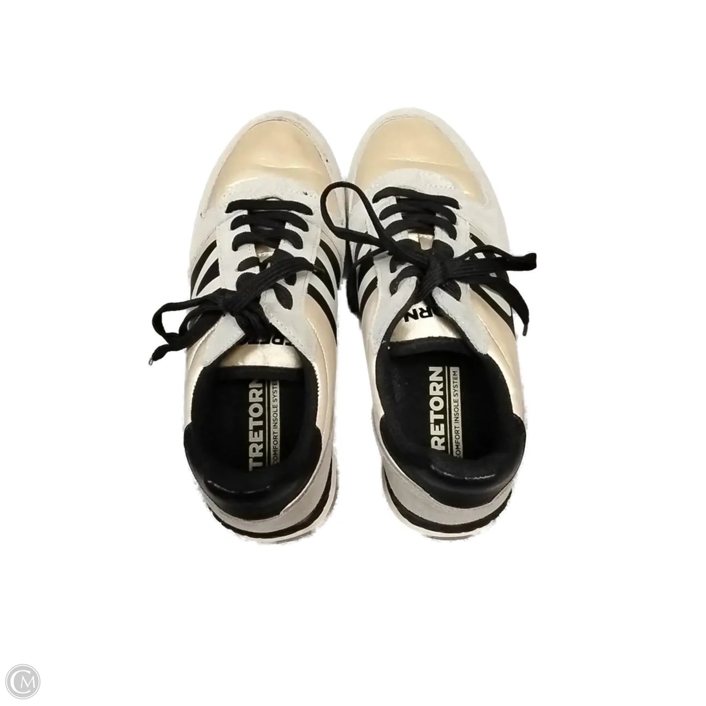 Shoes Sneakers By Tretorn In Black & Silver, Size: 7.5