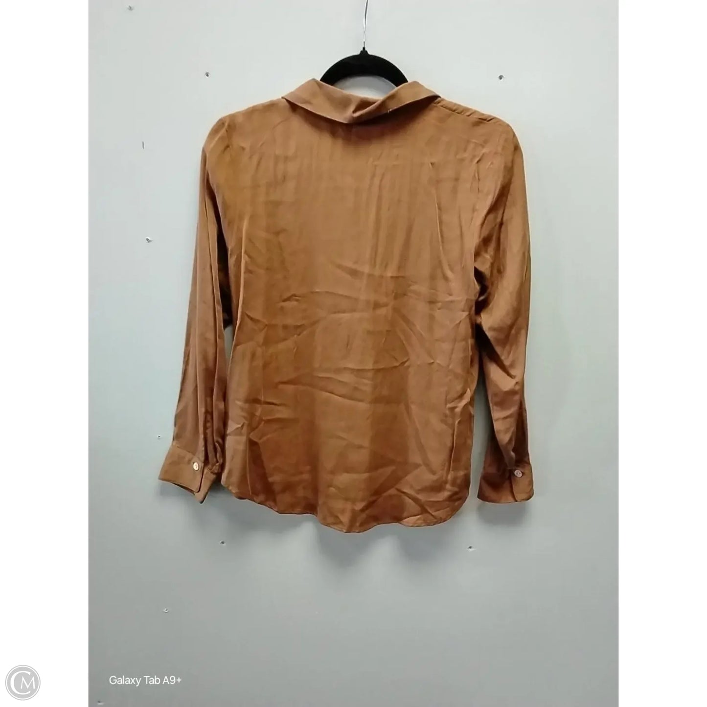 Blouse Long Sleeve By J. Jill In Brown, Size: Xs