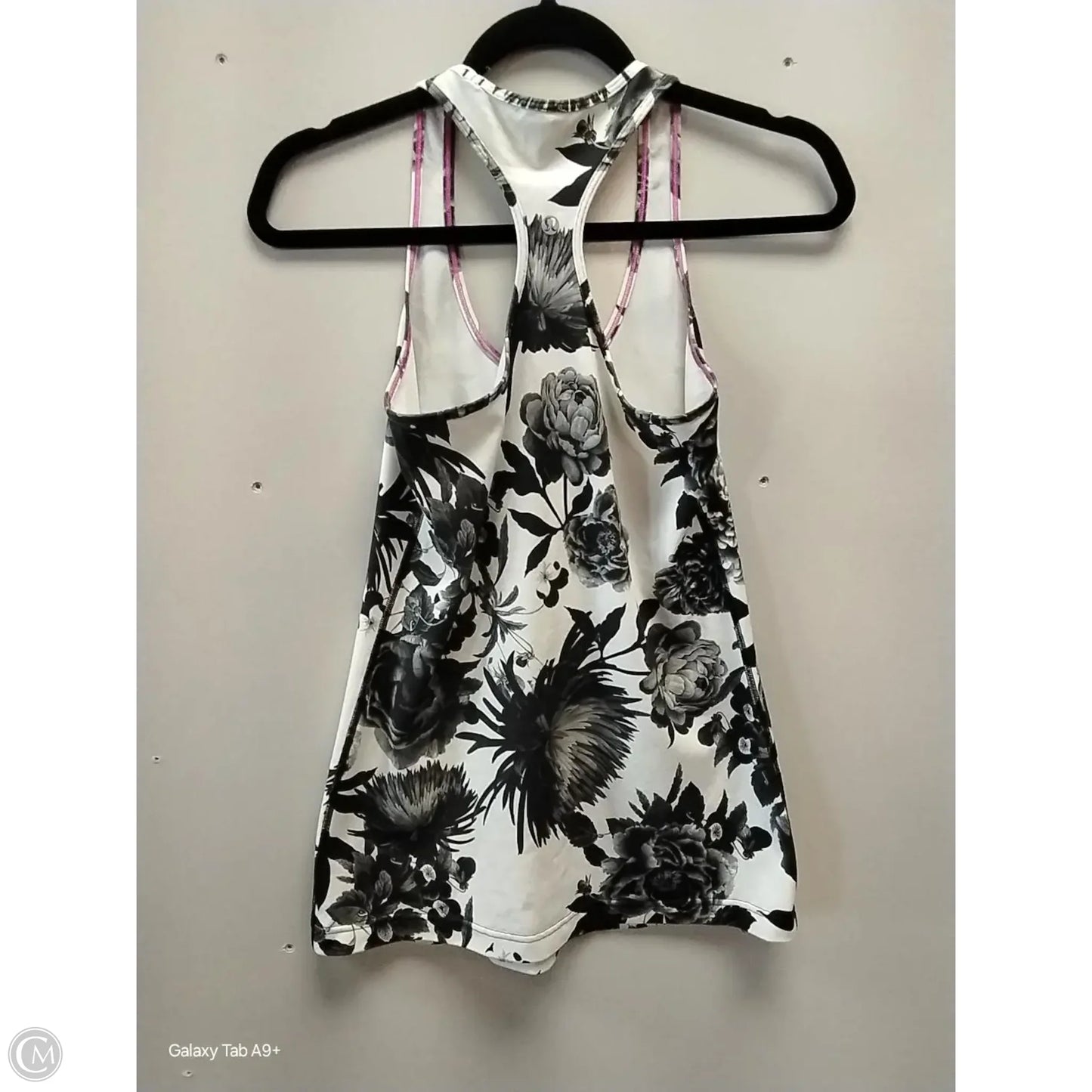 Athletic Tank Top By Lululemon In Floral Print, Size: L