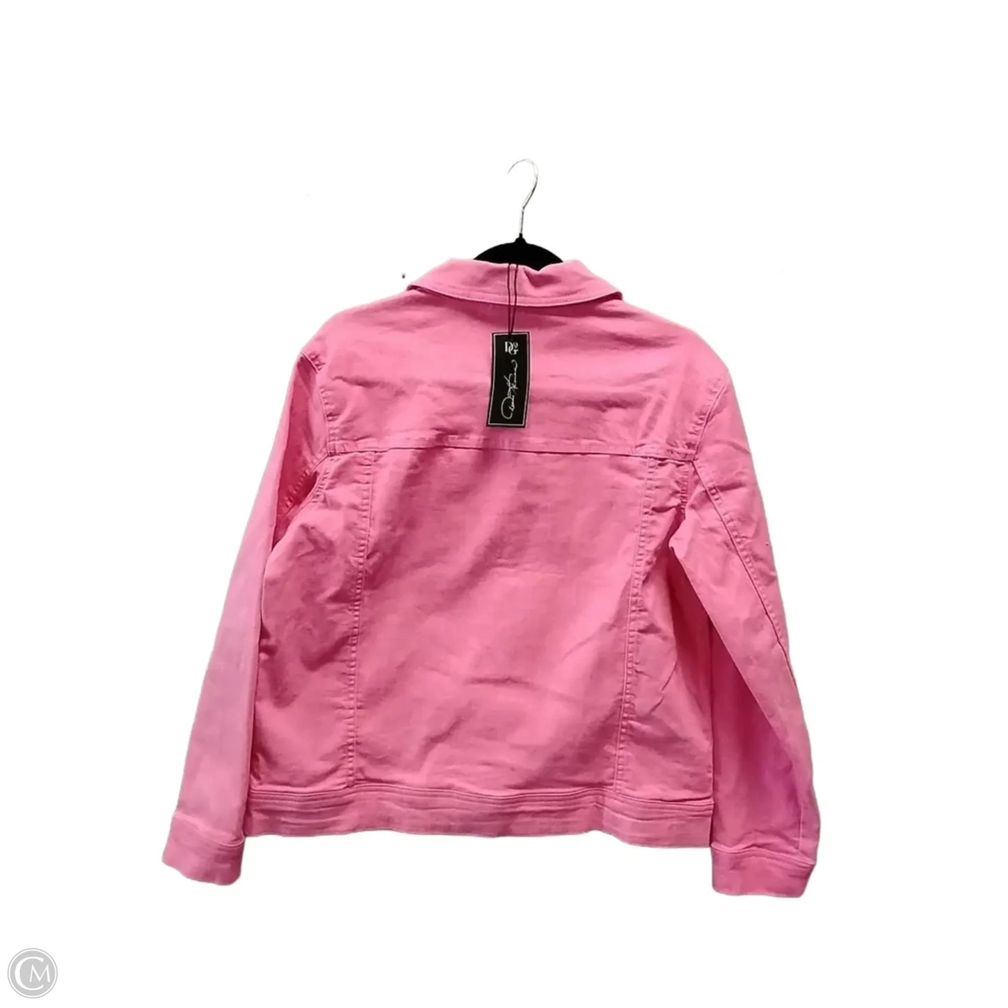 Jacket Denim By Clothes Mentor In Pink, Size: M