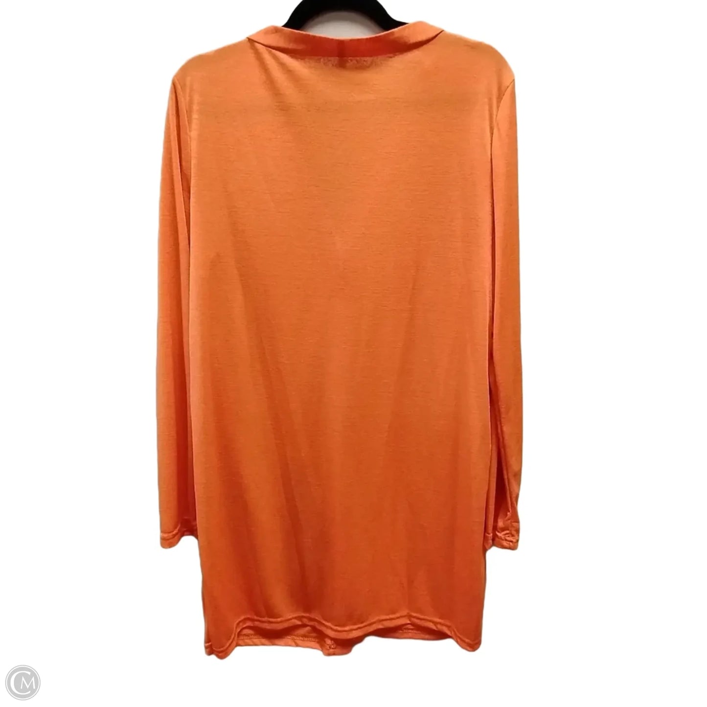 Top Long Sleeve By Clothes Mentor In Orange, Size: L
