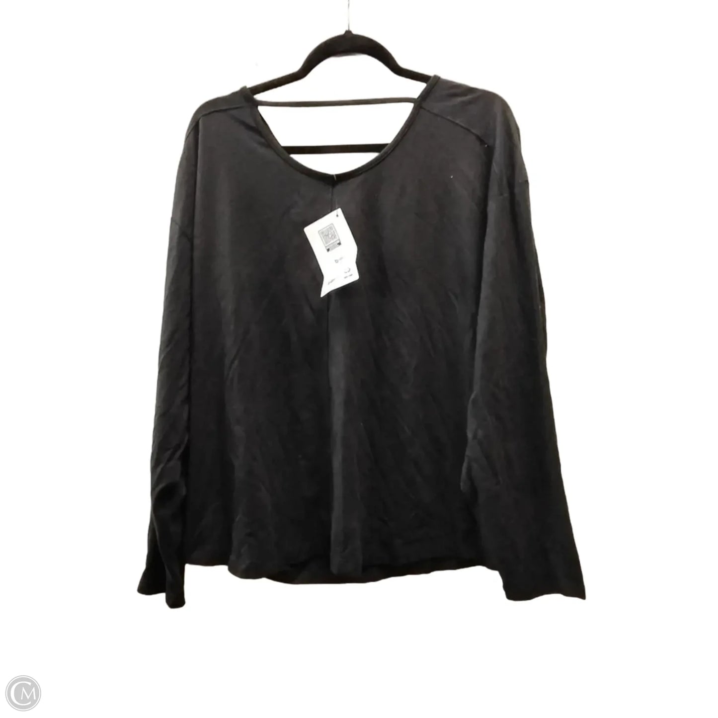 Athletic Top Long Sleeve Crewneck By Members Mark In Black, Size: Xl