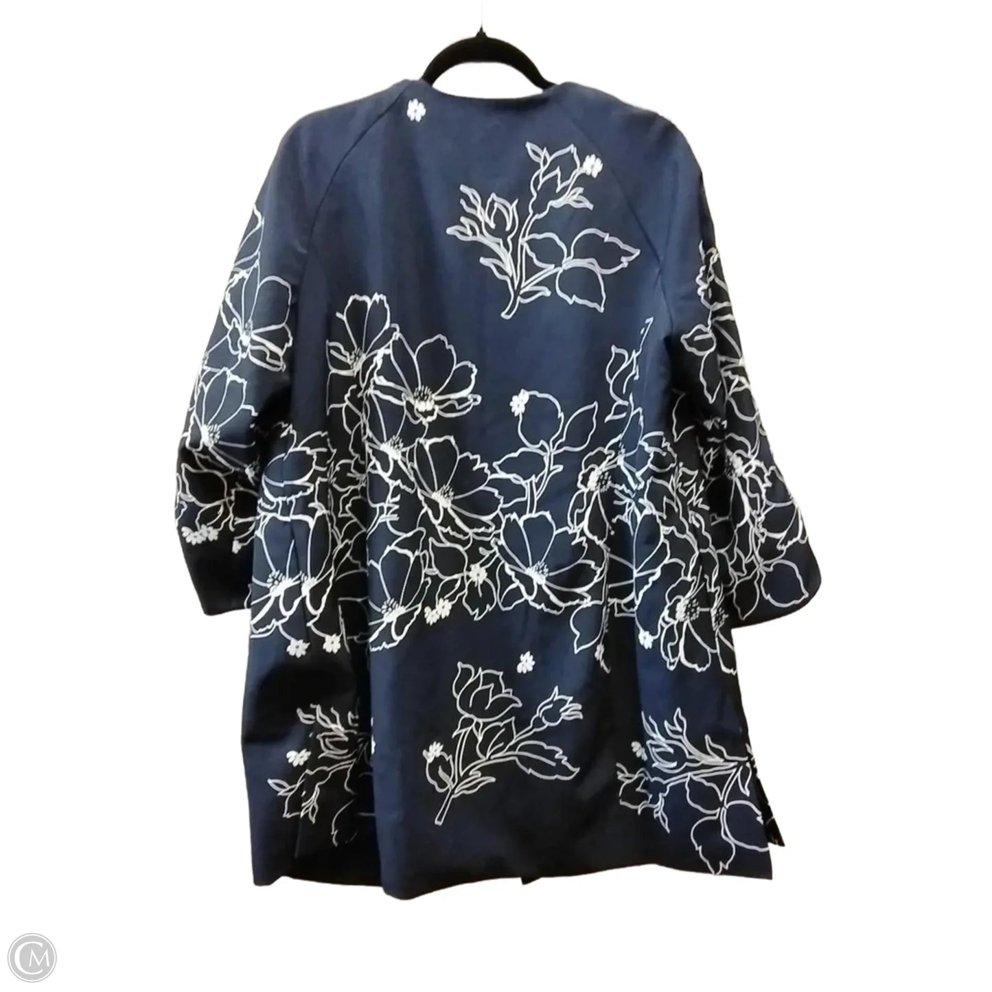 Dress Set 2pc By Jessica London In Blue & White, Size: 16