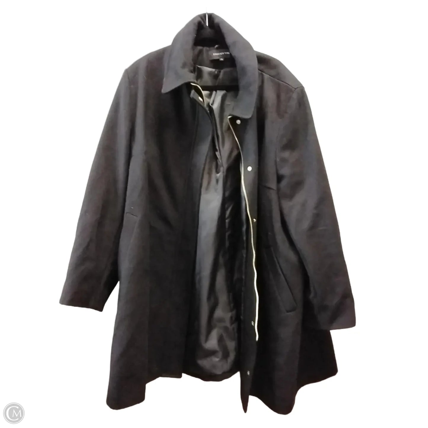 Coat Peacoat By Jones New York In Black, Size: 3x