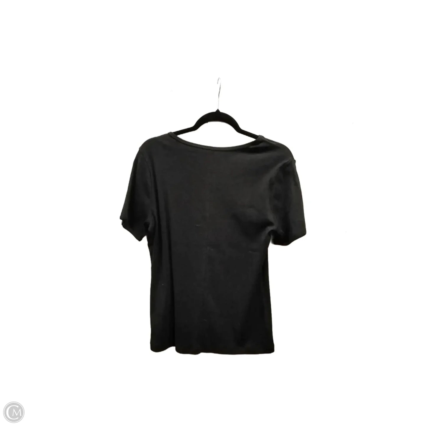 Top Short Sleeve Basic By Free Assembly In Black, Size: Xl
