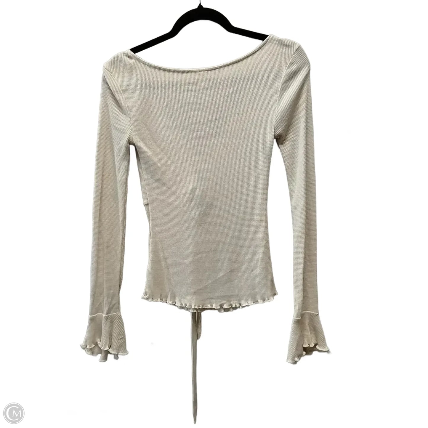 Top Long Sleeve By Clothes Mentor In Beige, Size: S