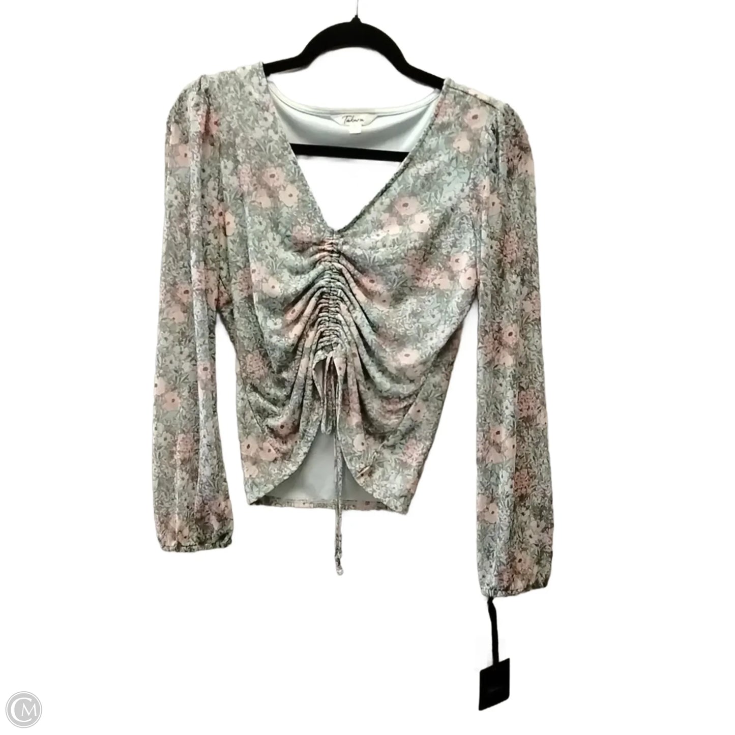 Blouse Long Sleeve By Takara In Floral Print, Size: S