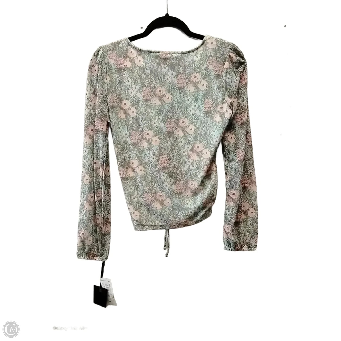Blouse Long Sleeve By Takara In Floral Print, Size: S