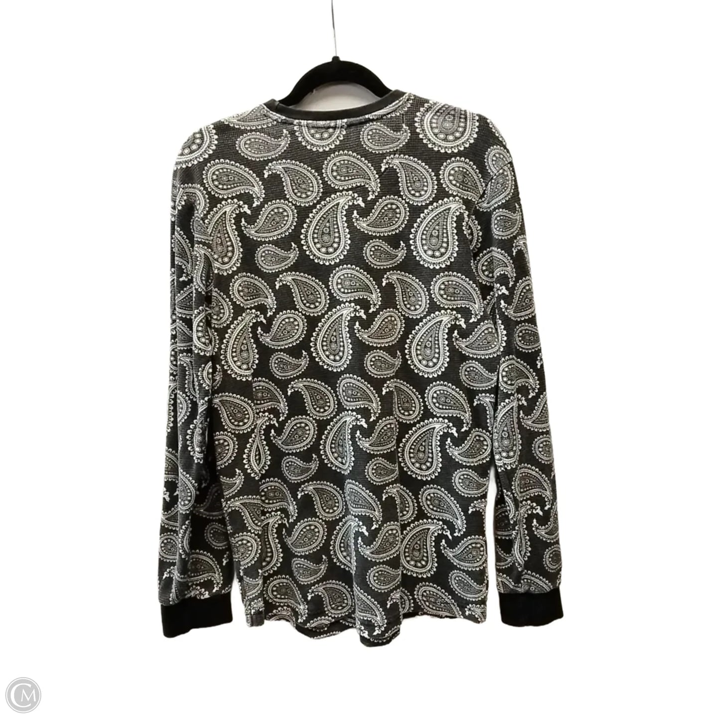 Top Long Sleeve Basic By Clothes Mentor In Paisley Print, Size: M