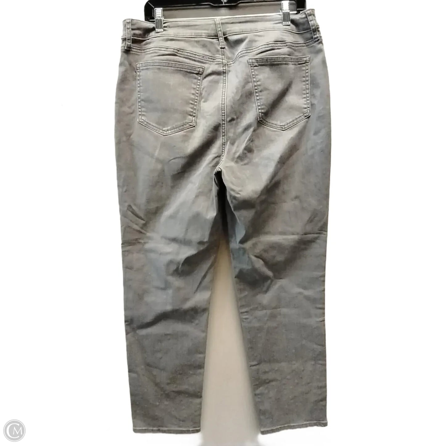 Jeans Straight By Chicos In Grey, Size: 16