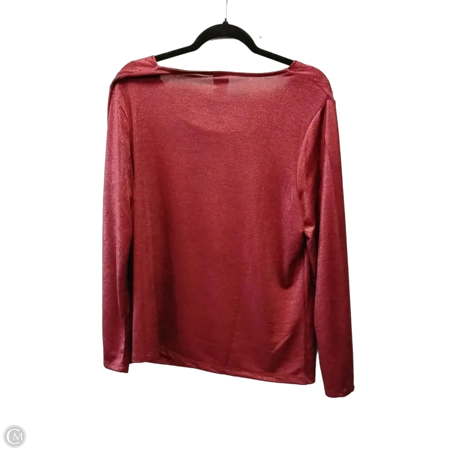 Top Long Sleeve By Chicos In Red, Size: Xl