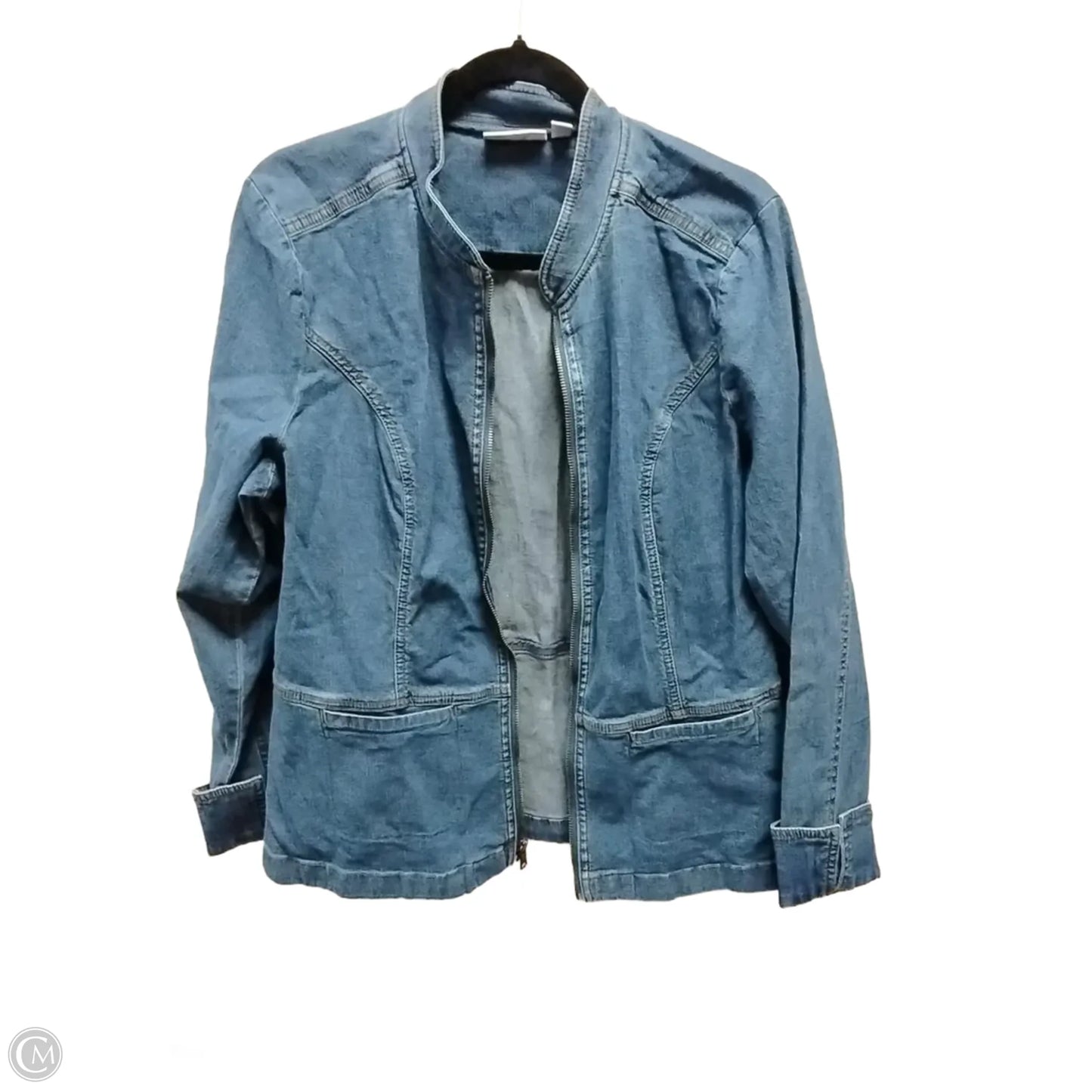 Jacket Denim By D&co. In Blue, Size: M