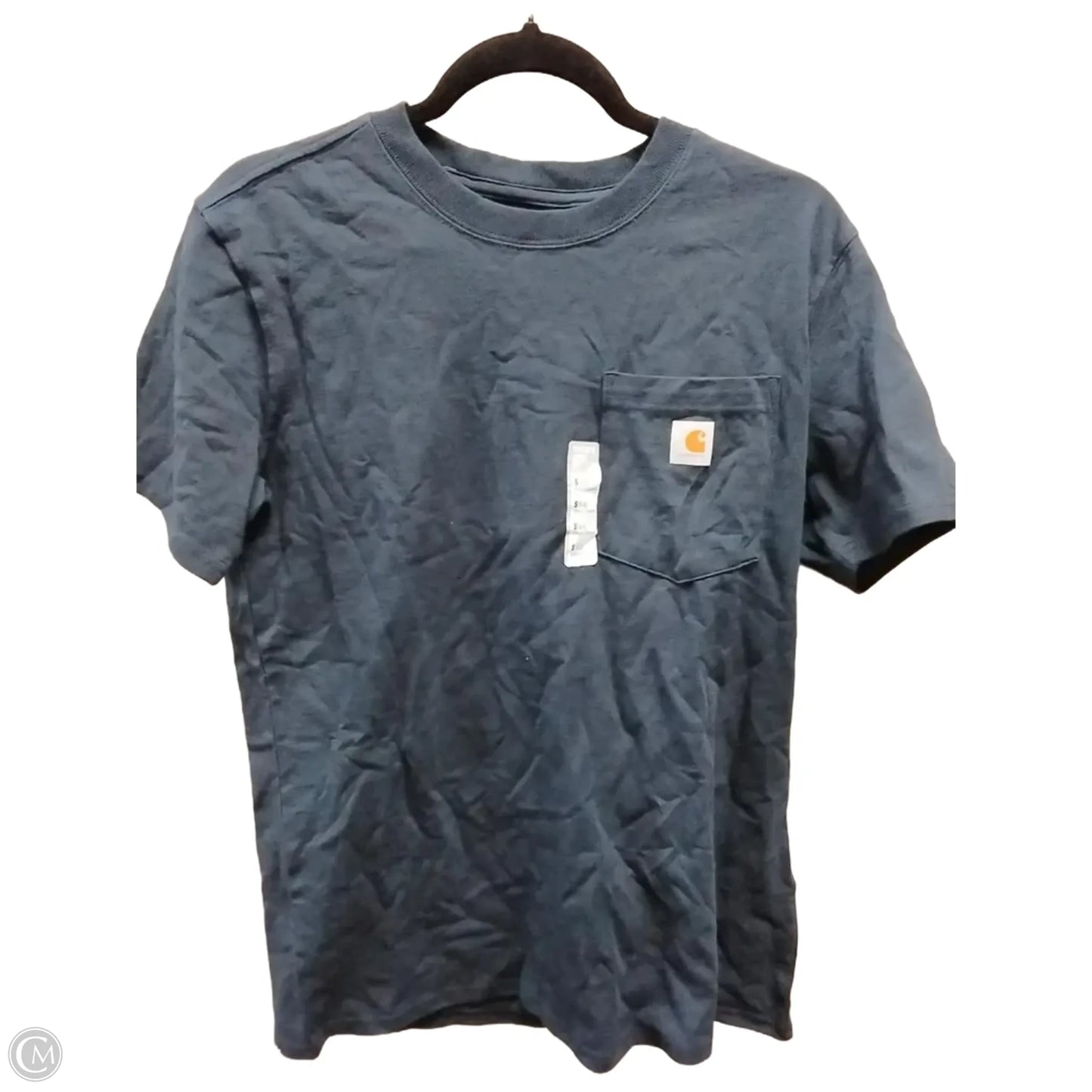 Top Short Sleeve By Carhartt In Blue, Size: S