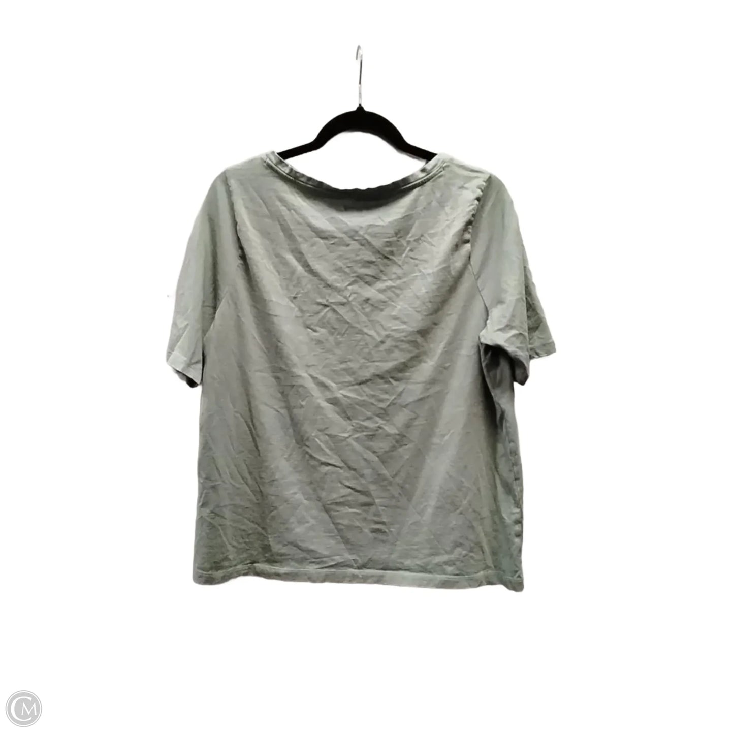 Top Short Sleeve By Lands End In Green, Size: L