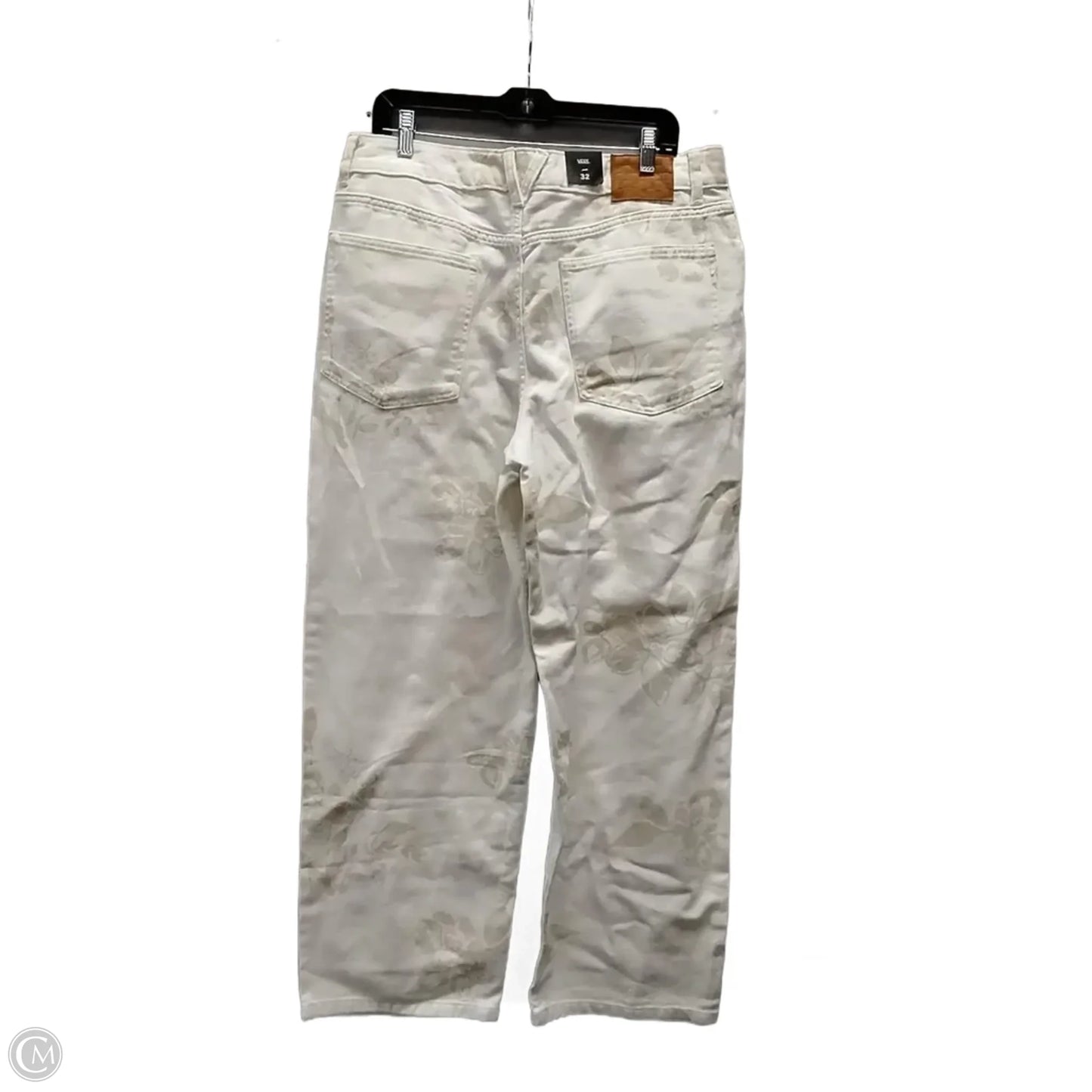 Jeans Wide Leg By Vans In Beige, Size: 14