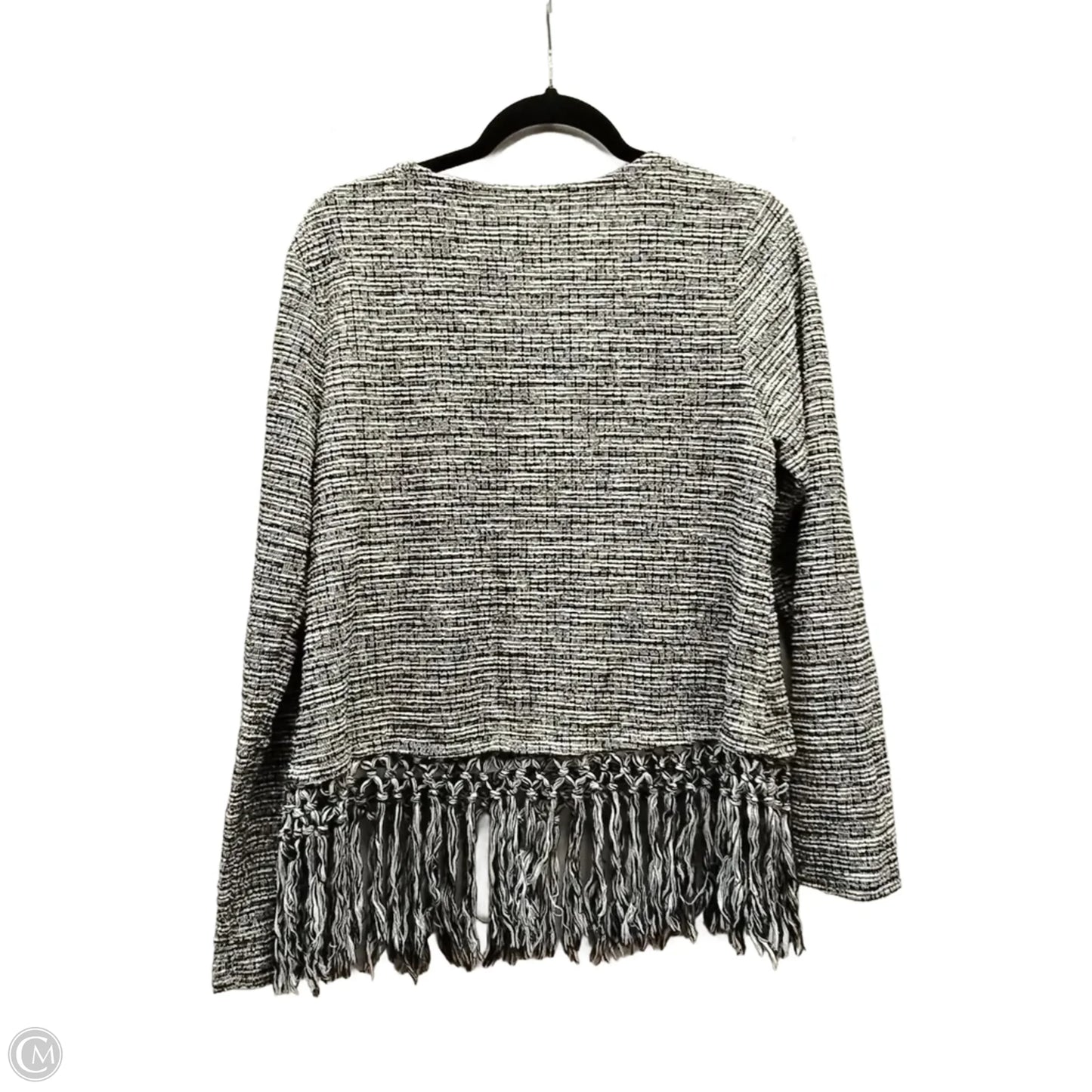 Sweater By Cato In Black & White, Size: L