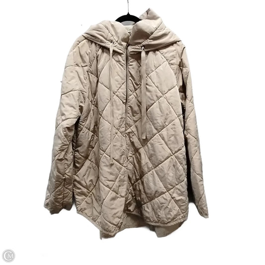 Coat Puffer & Quilted By Clothes Mentor In Beige, Size: 2x