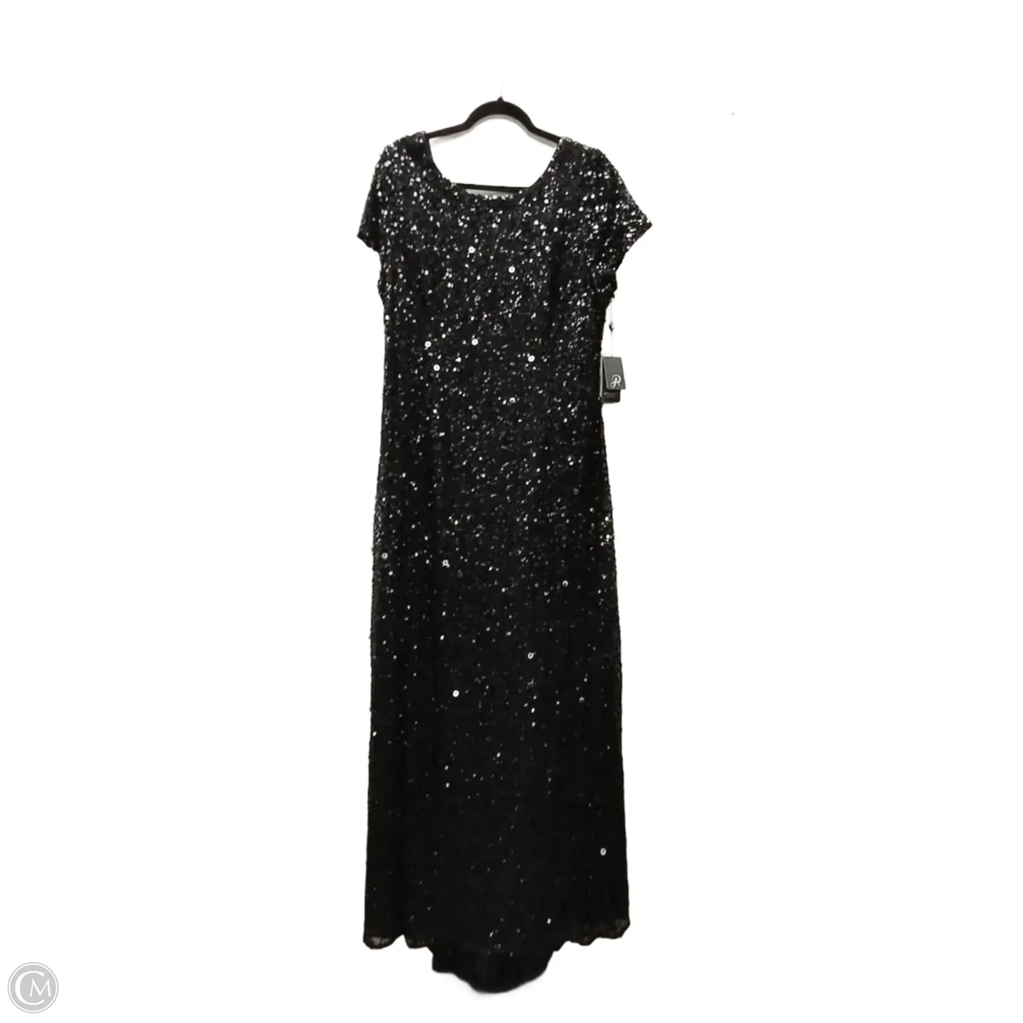 Dress Party Long By Adrianna Papell In Black, Size: 20