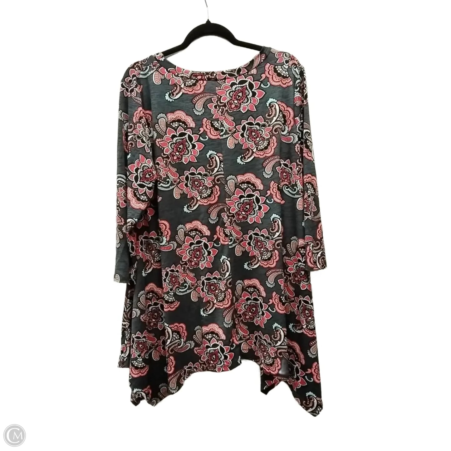 Top Long Sleeve By Clothes Mentor In Paisley Print, Size: Xl
