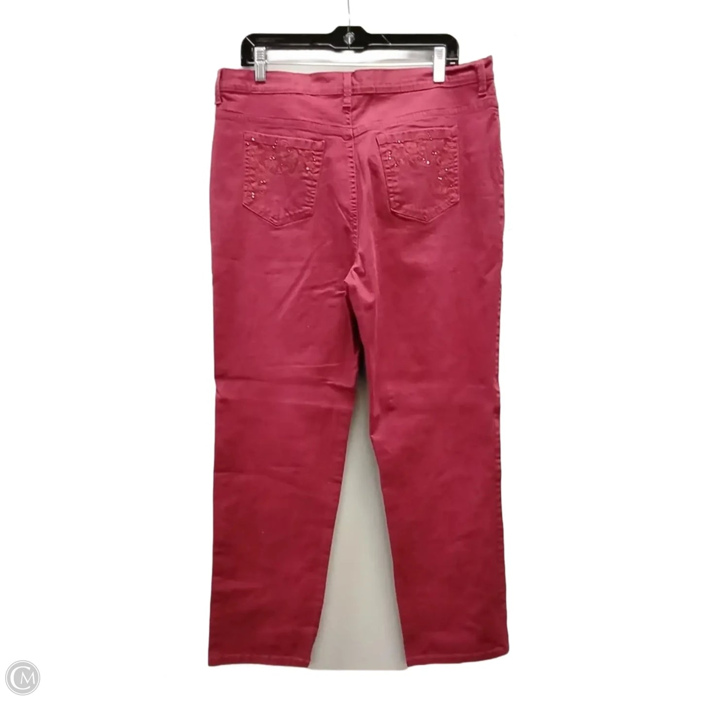 Jeans Straight By Gloria Vanderbilt In Red, Size: 16