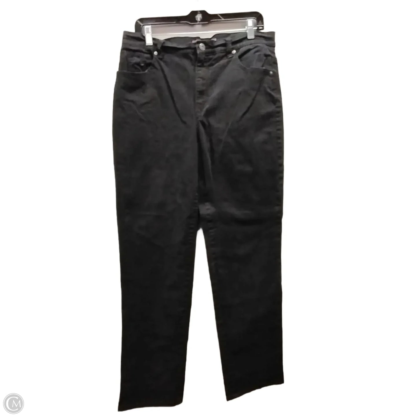 Jeans Straight By Gloria Vanderbilt In Black, Size: 14
