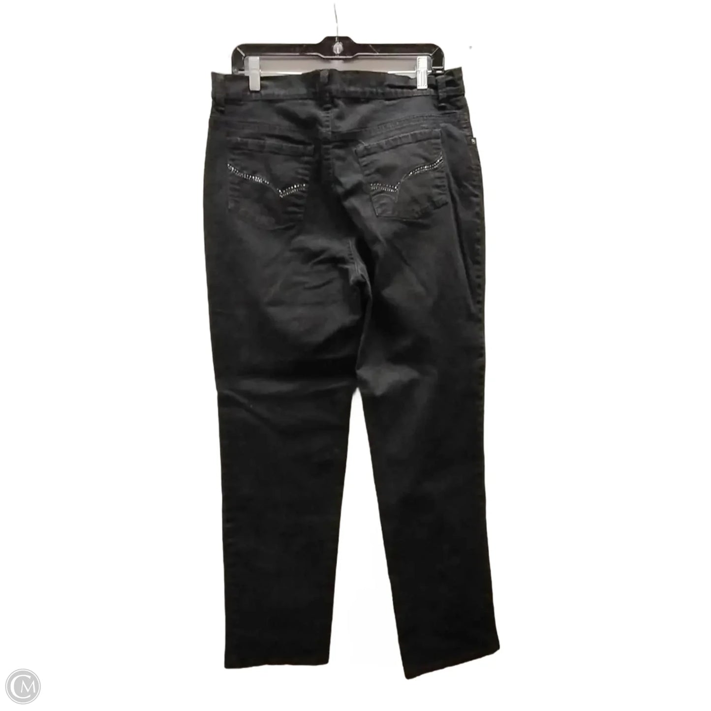 Jeans Straight By Gloria Vanderbilt In Black, Size: 14