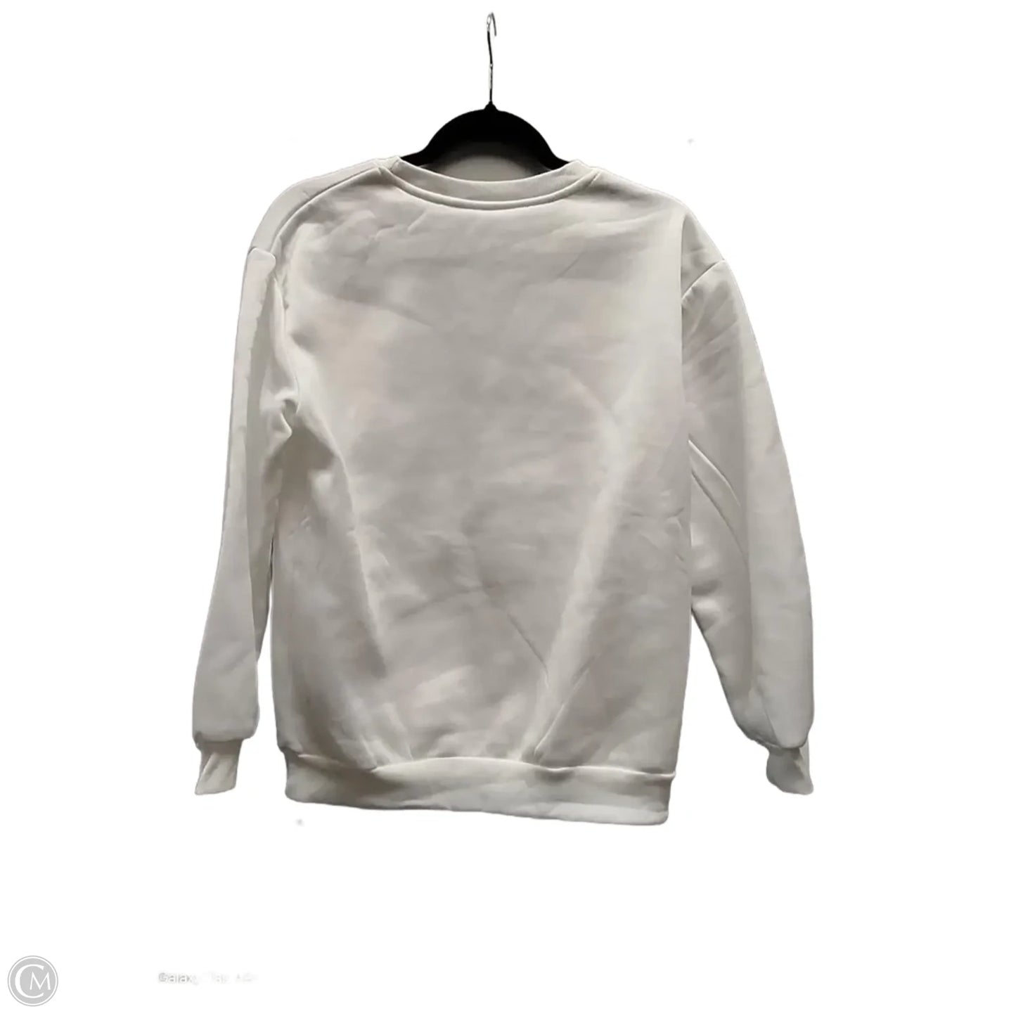 Sweatshirt Crewneck By Shein In White, Size: S