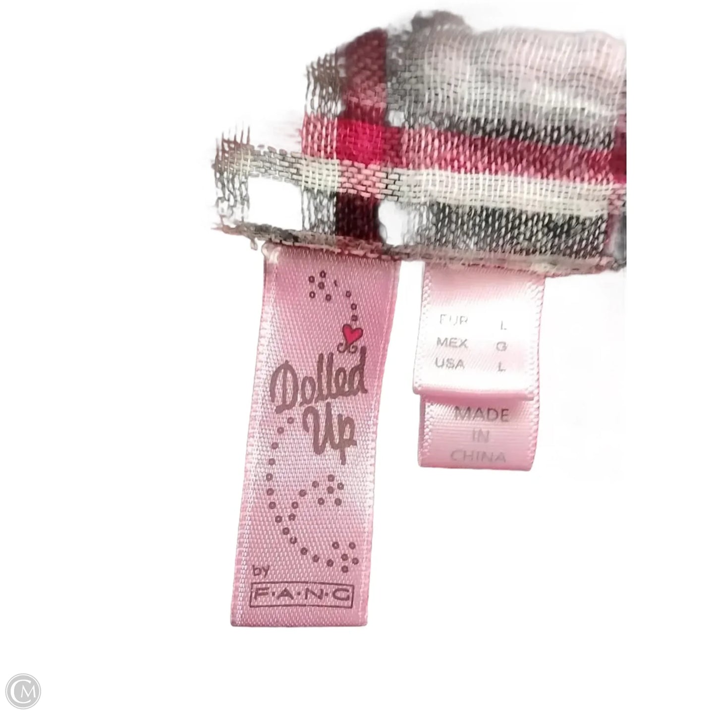 Top Long Sleeve By Clothes Mentor In Checkered Pattern, Size: M