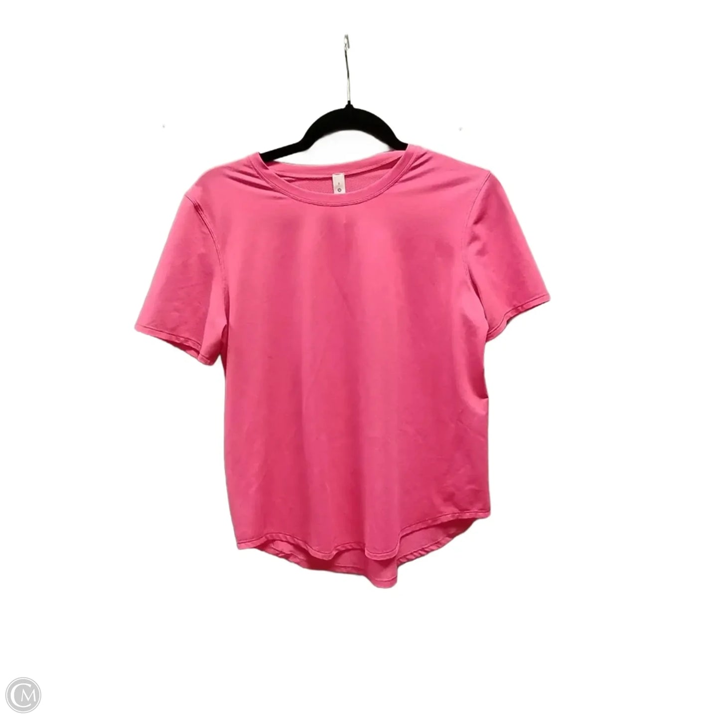 Athletic Top Short Sleeve By Lululemon In Pink, Size: S