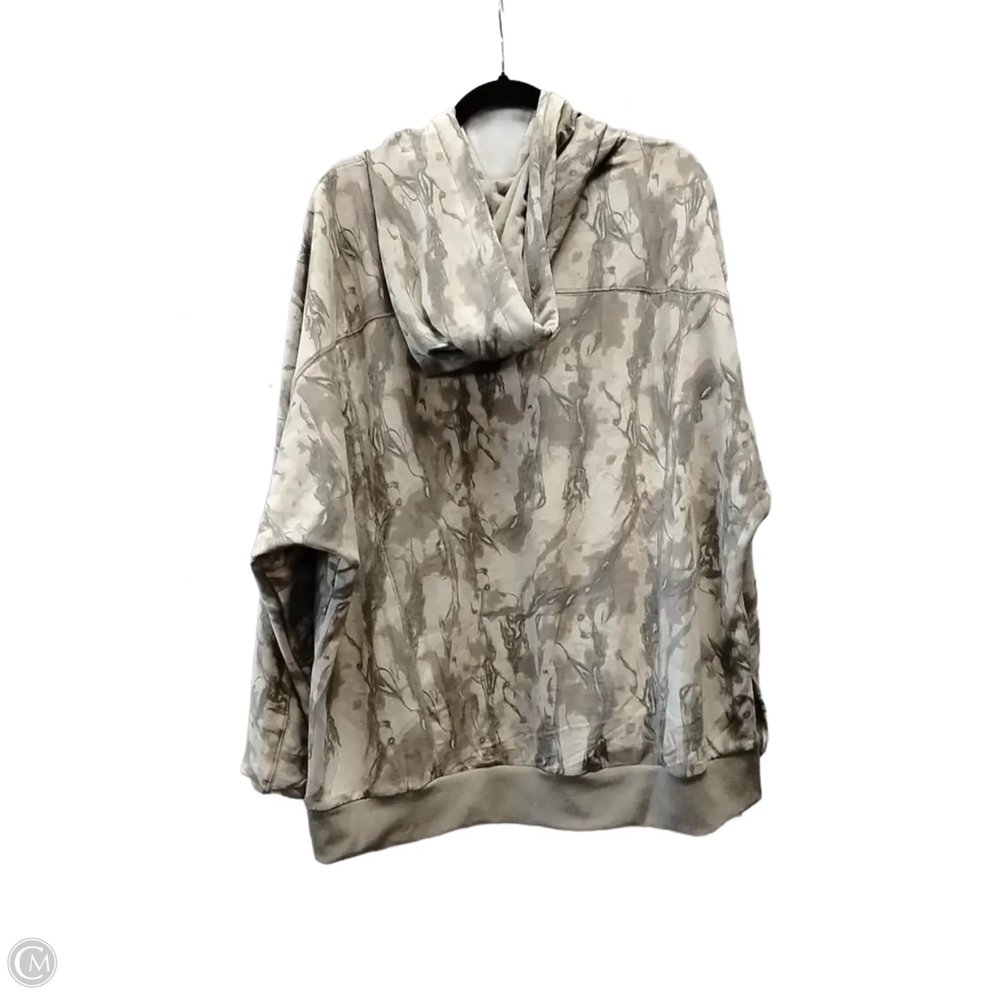 Sweatshirt Hoodie By Nine West In Brown, Size: 3x