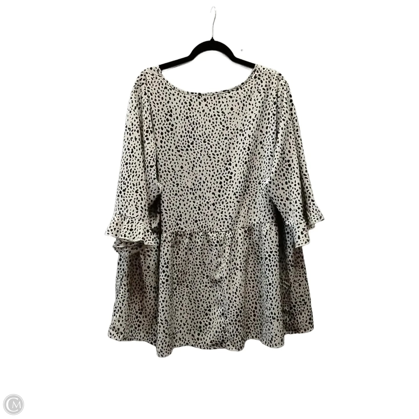 Blouse 3/4 Sleeve By Bloomchic In Leopard Print, Size: 3x