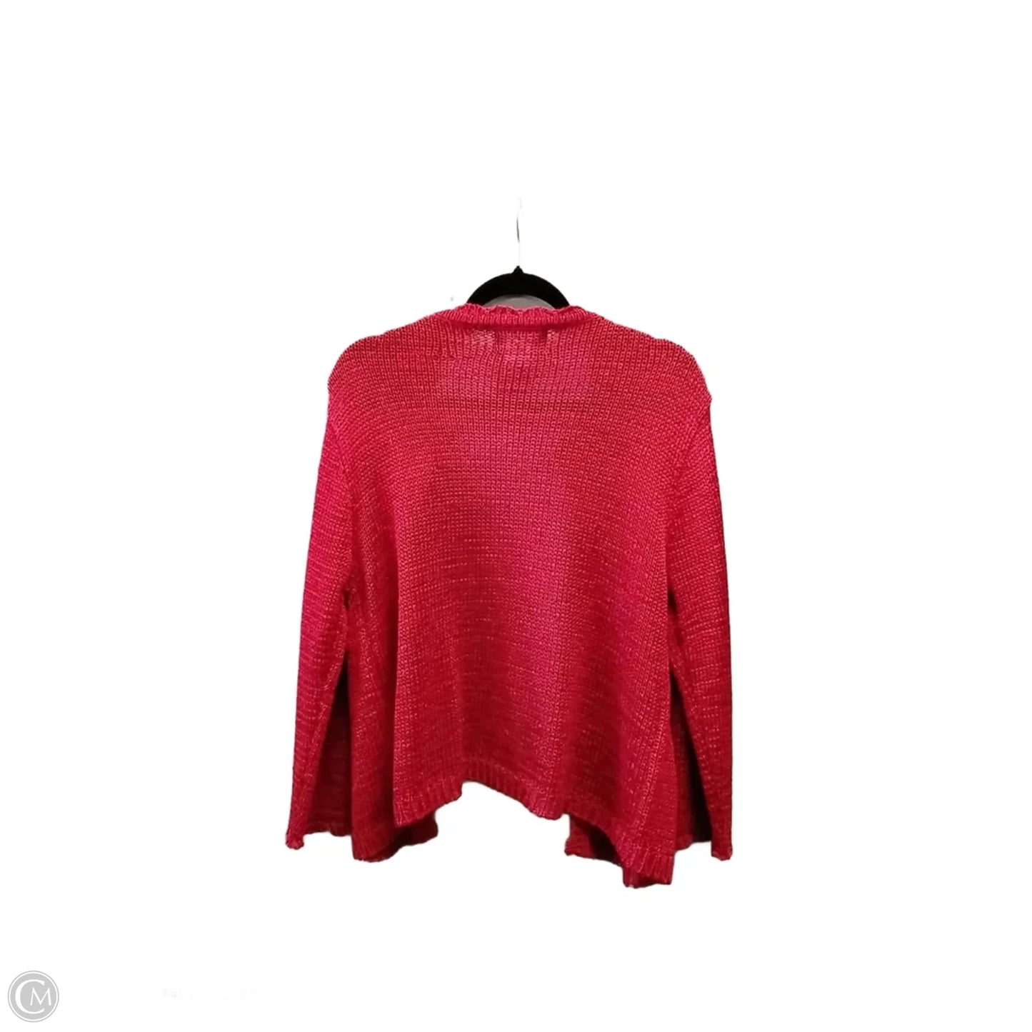 Sweater Cardigan By Sag Harbor In Red, Size: L