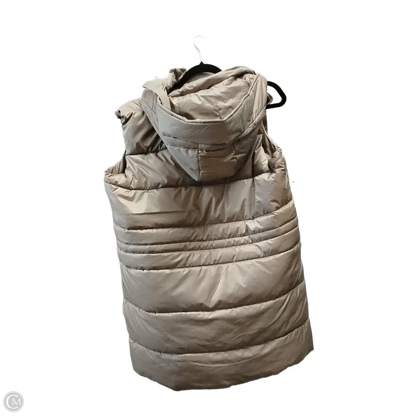 Vest Puffer & Quilted By Weatherproof In Brown, Size: L
