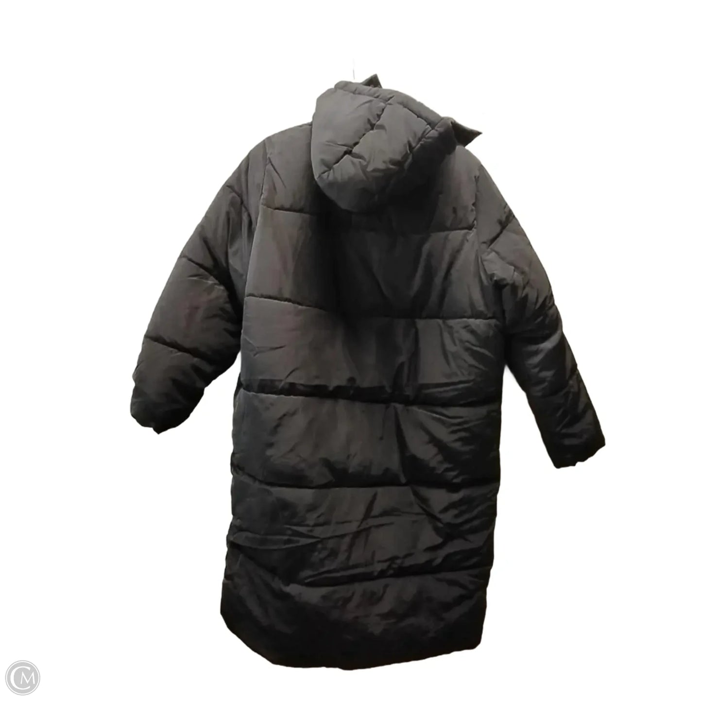 Coat Puffer & Quilted By Divided In Black, Size: M