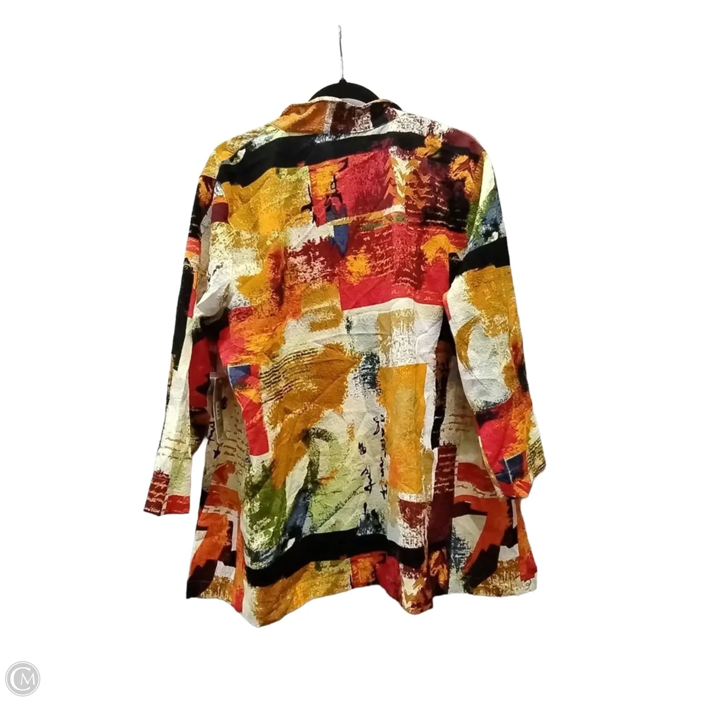 Blouse Long Sleeve By Clothes Mentor In Multi-colored, Size: Xl