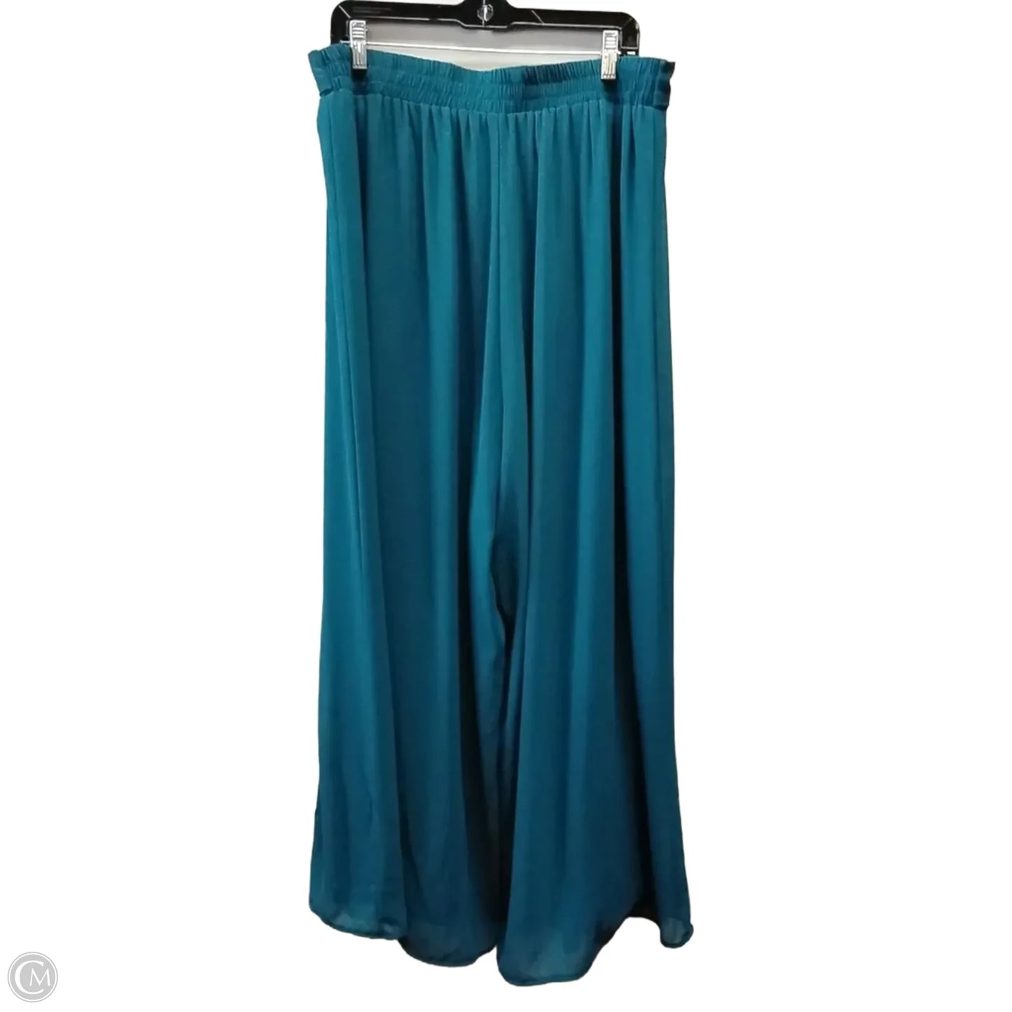 Pants Linen By Clothes Mentor In Green, Size: 1x