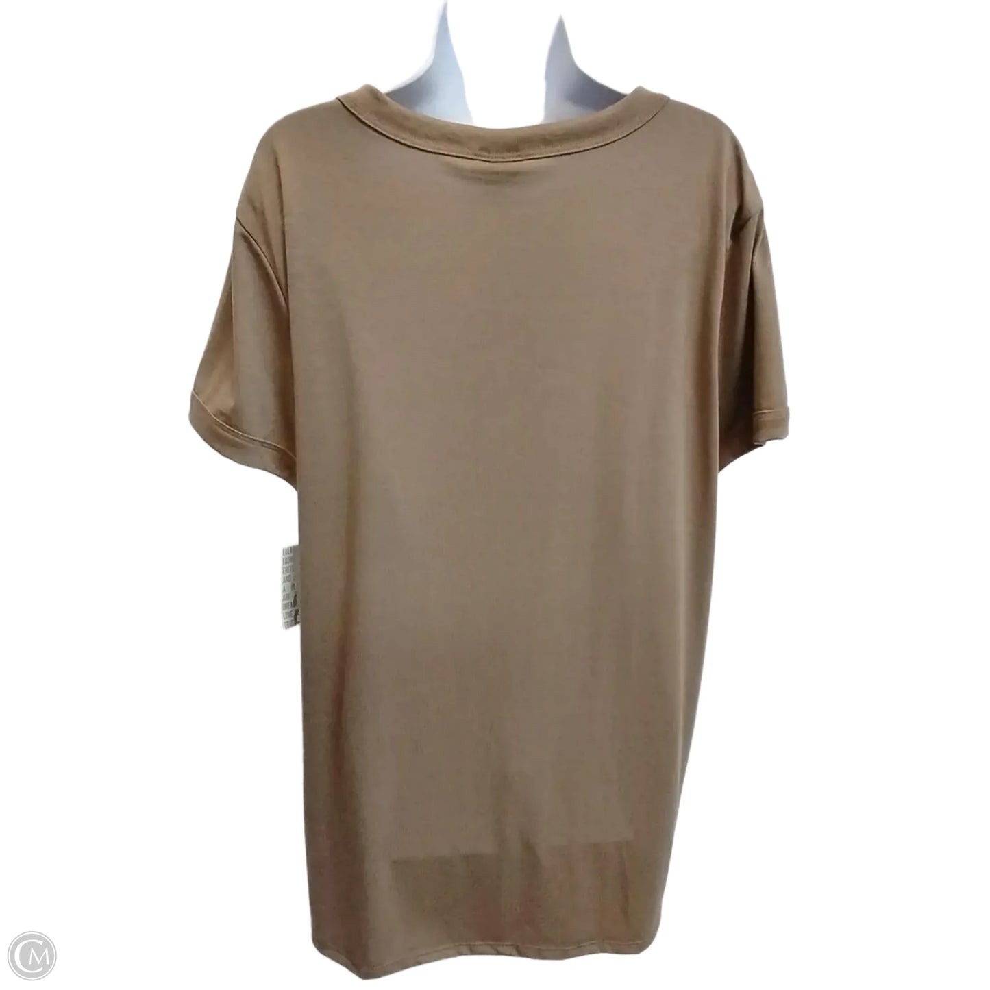 Top Short Sleeve By Lularoe In Brown, Size: 2x