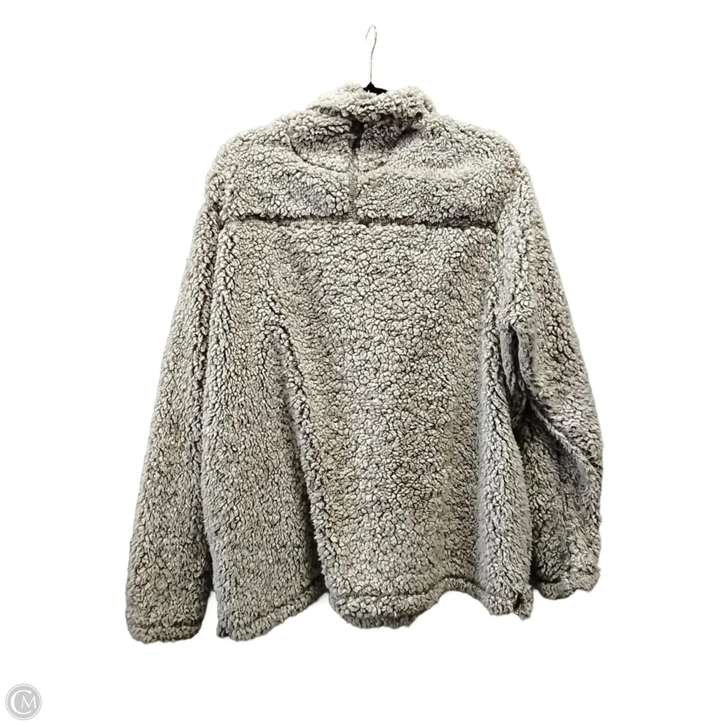 Jacket Faux Fur & Sherpa By Clothes Mentor In Brown, Size: L