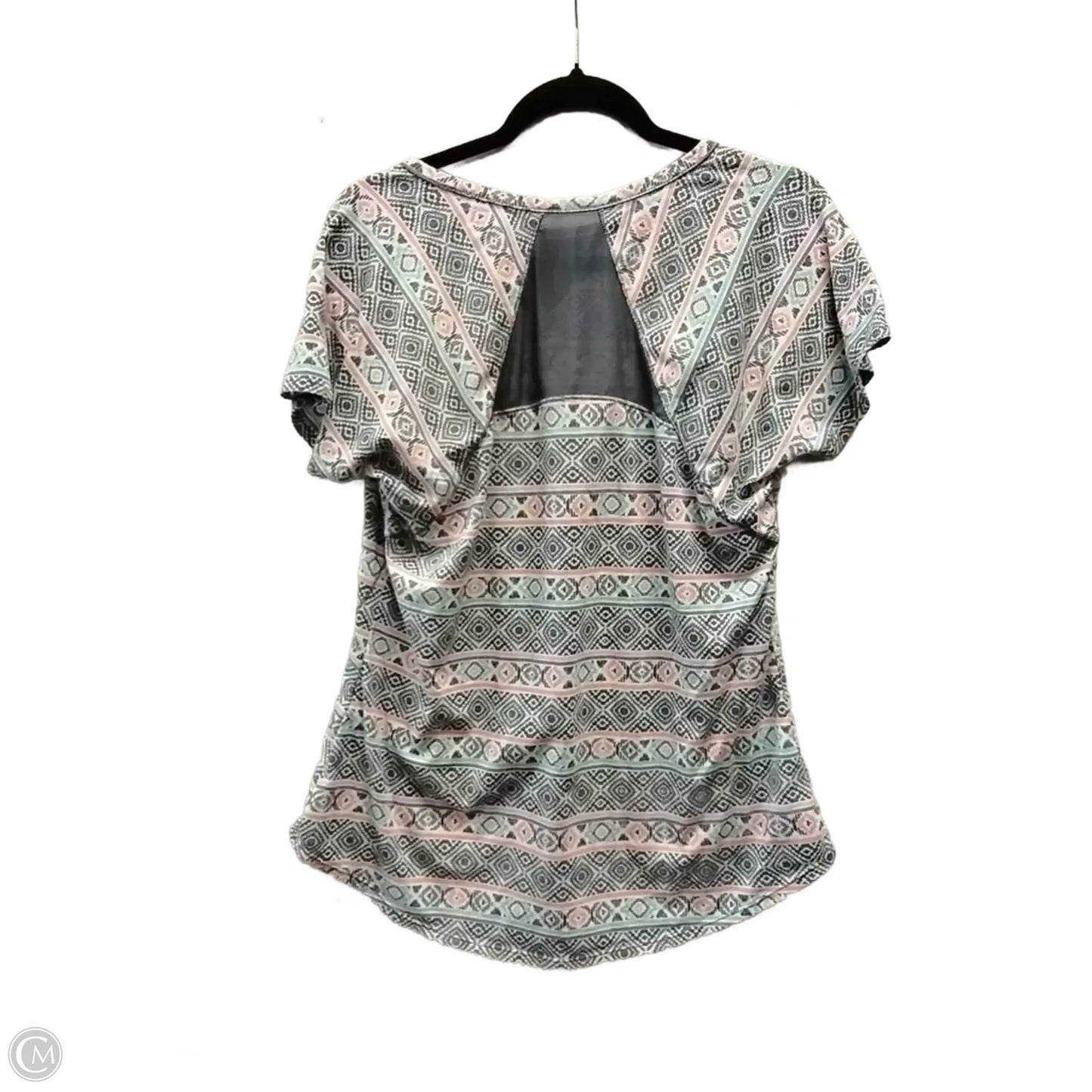 Top Long Sleeve Basic By Clothes Mentor In Geometric Pattern, Size: M